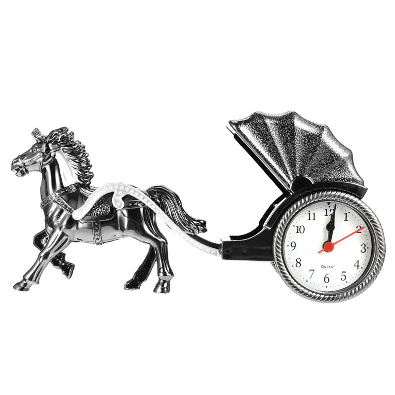 Horse Alarm Clock Luxury Retro Alarm Clock Novelty Unique Table Desk Clock