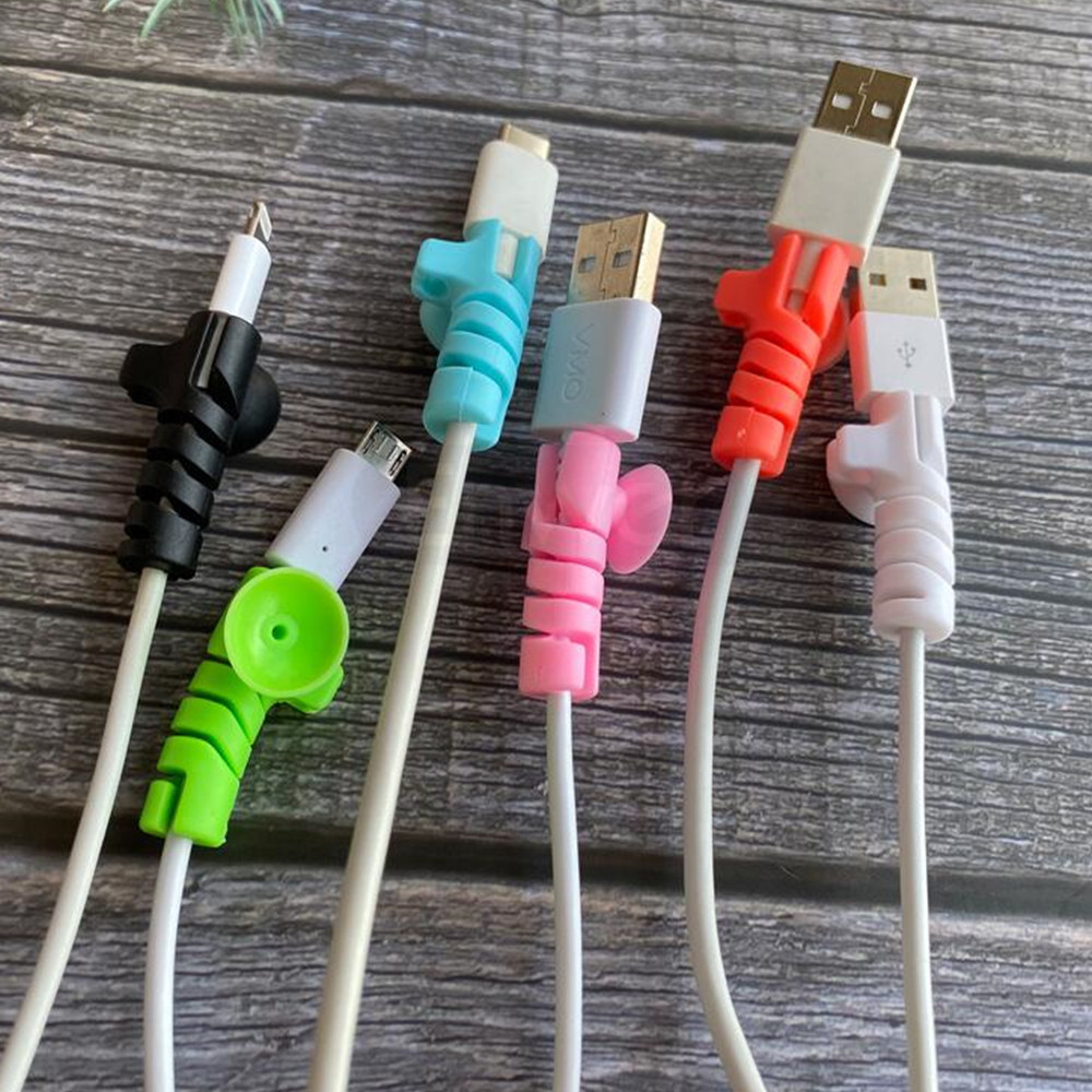 10er- set ( (4 stück/set) ladekabelschutz für handykabel, kabelhalterabdeckung, kabelaufwickler für ladegeräte, kabelmanagement, kabelorganisation