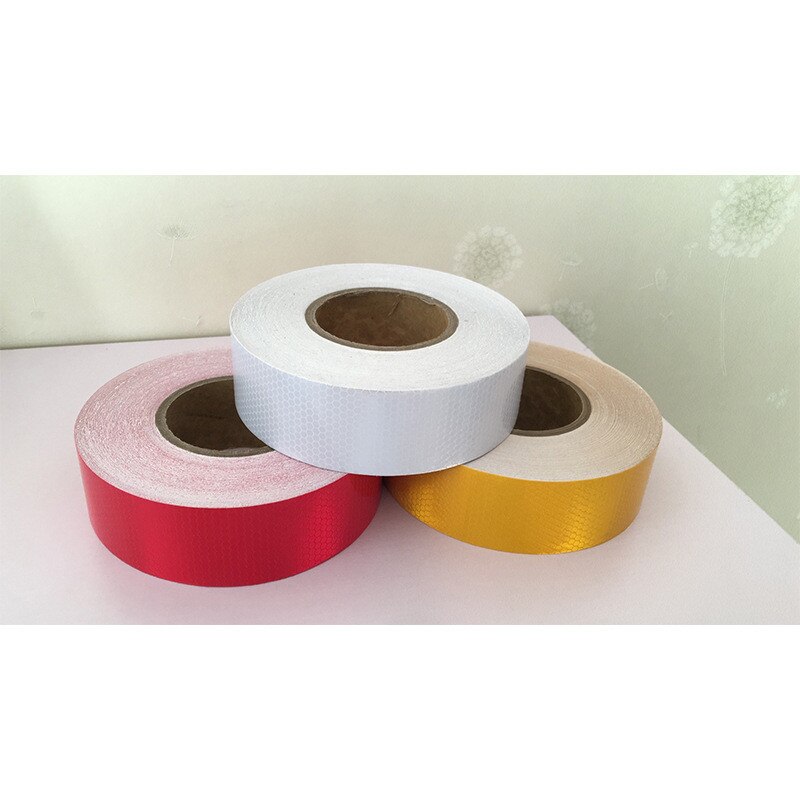 5cm*45m Reflective Material Traffic Road Safety Night Lattice Adhesive Luminous Paper Car Bicycle Warning Reflective Stickers