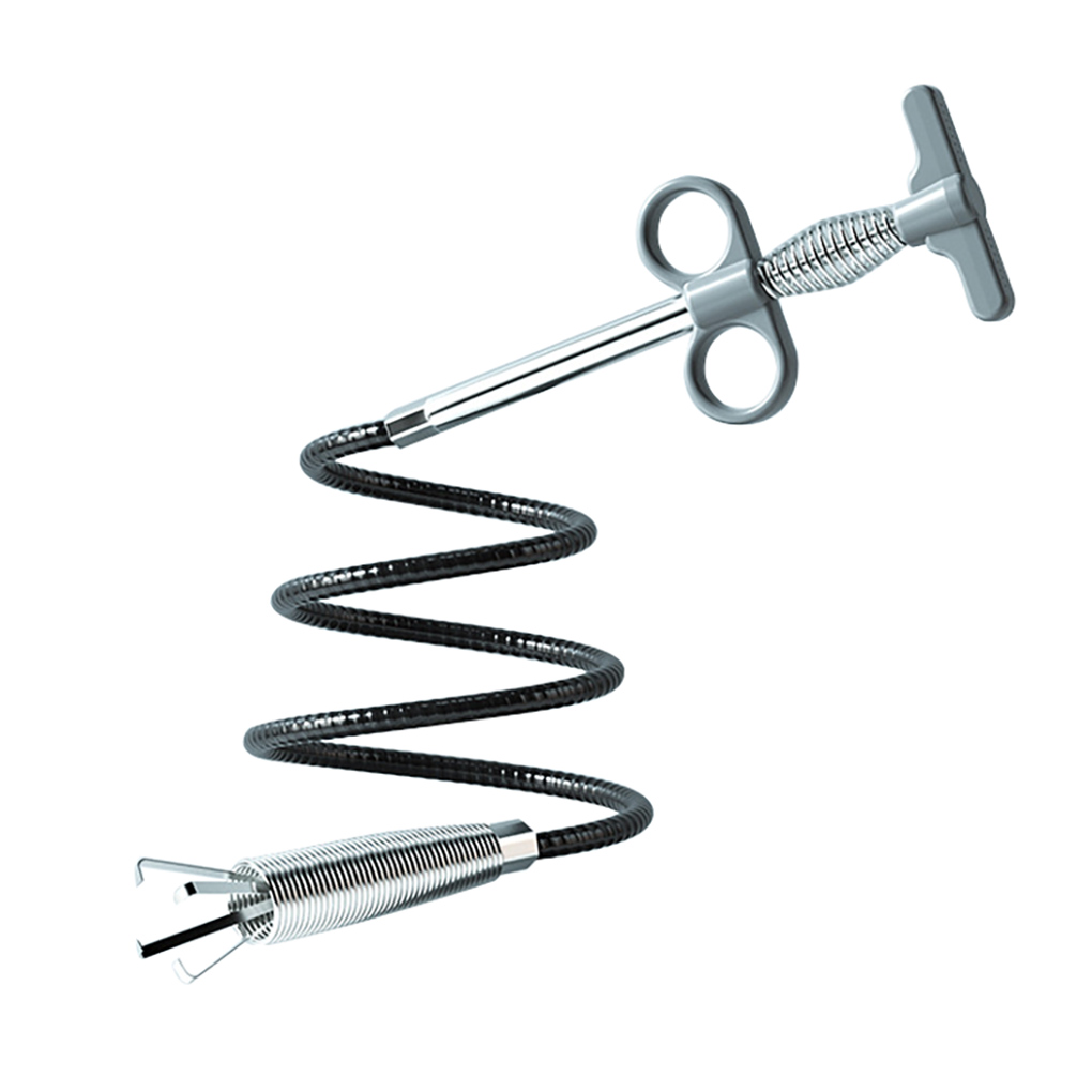 Sewer Dredging Tool Draining Sewage Cleaner Clogging Remover Cleaning Tool Household Kitchen Sink Toilet Dredge 1.6m: gray