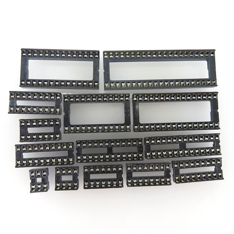 10PCS IC Sockel 6 8 14 16 18 20 24 28 32 40 Pin Stecker DIP Buchse DIP6 DIP8 DIP14 DIP16 DIP18 DIP20 DIP24 DIP28 DIP40 Pins