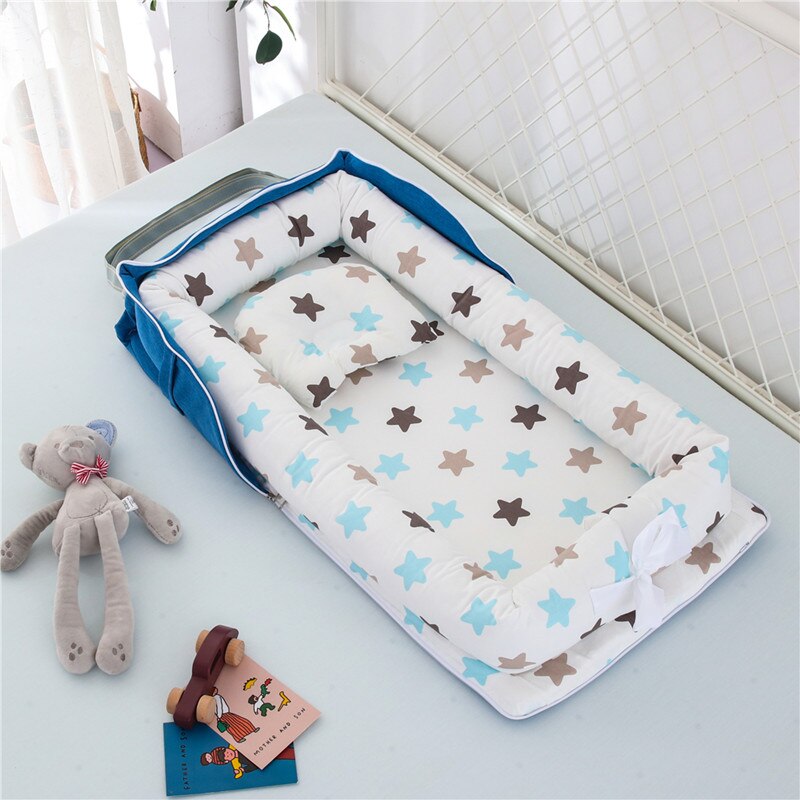 Tragbare Baby Nest Bett für Jungen Mädchen Reise Bett Kleinkind Baumwolle Wiege Krippe Baby Stubenwagen Neugeborenen Bett: C11