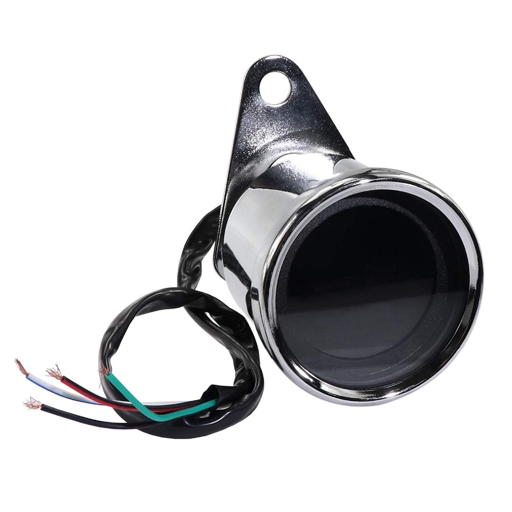 Velocímetro lcd universal para motocicleta, odoômetro, tacômetro, medidor de combustível 4 em 1 para motocicletas, 1 peça, 12v, 7 cores
