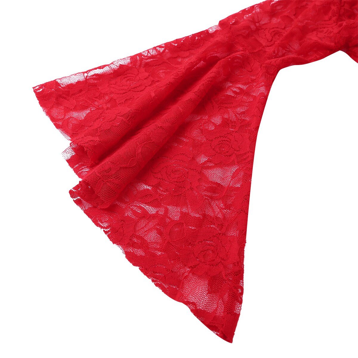 Haut moulant transparent en dentelle pour femmes, Sexy, haut en maille, manches longues évasées, chemise de danse du ventre, réservoirs, cravate avant, Cardigan, enveloppe les épaules, Clubwear