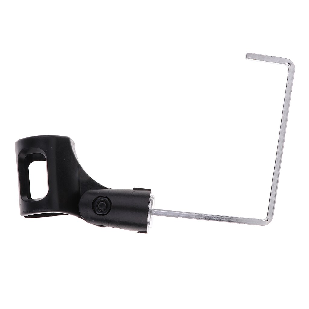 4 x 4mm tooyful duurzame ijzeren saxofoon microfoon clip houder standaard saxofoon podium alt/tenorsaxofoon vervangende accessoire zwart