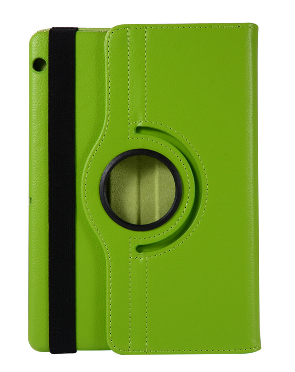 Case for Huawei MediaPad T5 10 Tablet AGS2-W09/L09/L03 10.1'' 360 Rotating Case Folio Leather Stand Cover for T5 with free: for T5 10 GREEN