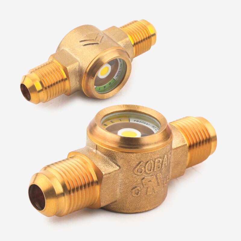 HONGSEN Brand Central Air Conditioning Refrigerant Brass Sight Glass Equipment Accessories