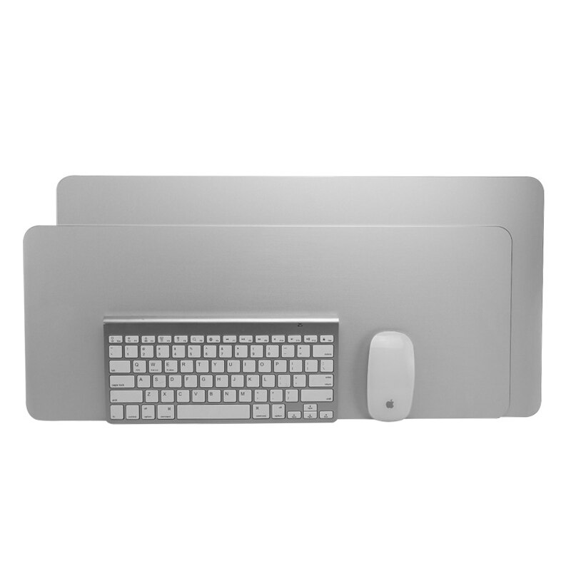 Metall Aluminium Maus pad Matte Harte Glatte Leder Dünne Mousead Doppel Seite Wasserdicht Gamer Computer Maus Matte Für Office Home