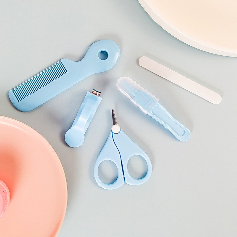 5 stk babypleje baby sundhedspleje sæt baby neglepleje sæt nyfødt baby klipper hår børste saks næse rene baby sikkerhedspleje sæt