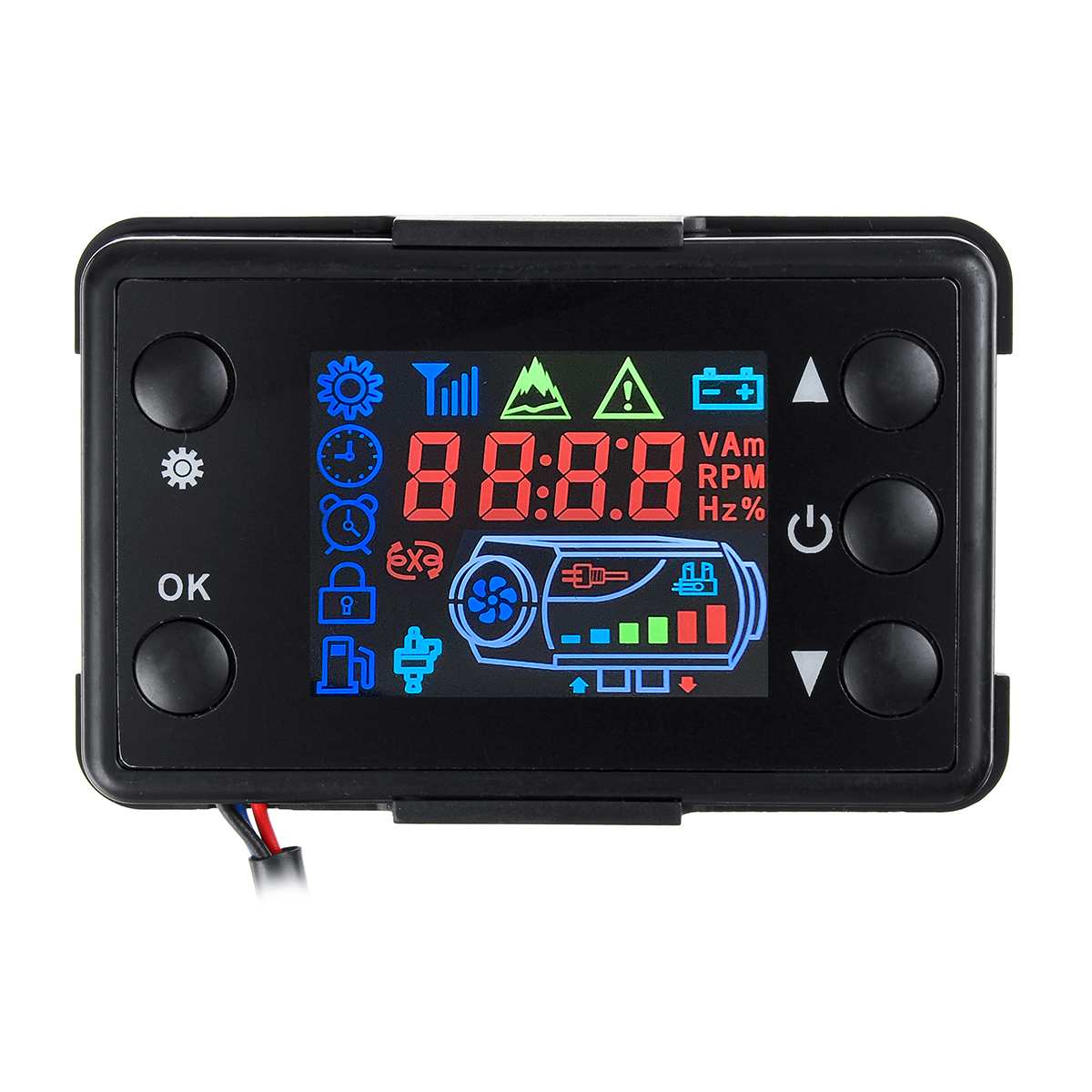 12v/24v diesels luftvärmare lcd -skärm switch+fjärrkontroll för bil diesels luftvärmare parkeringsvärmare
