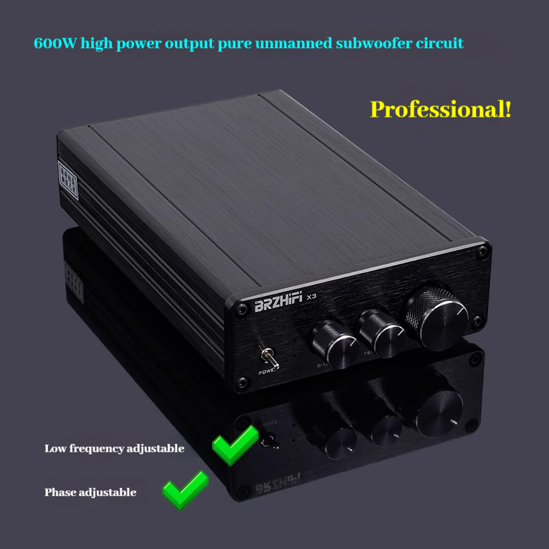 TPA3255 600W high power -grade mono subwoofer digital amplifier board finished machine low frequency adjustable