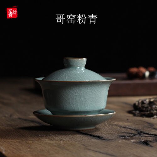 [storhet] longquan celadon porslin gaiwan kina tekoppar knastrig glasyr tekanna drinkware 150ml: D
