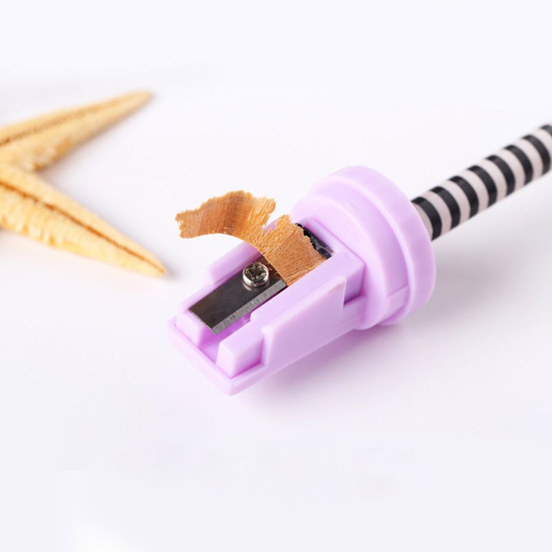 Sacapuntas de Color caramelo con gomas de borrar, sacapuntas Kawaii para niñas, , útiles escolares