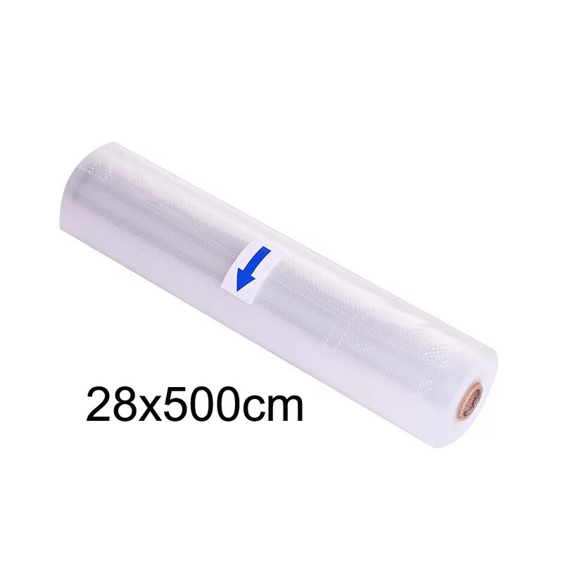 Vakuumförslutare plastförsegling rullförsegling matförvaringsförpackning vakuumpåse påse pack bpa präglad textur sous vide: 28 x 500cm