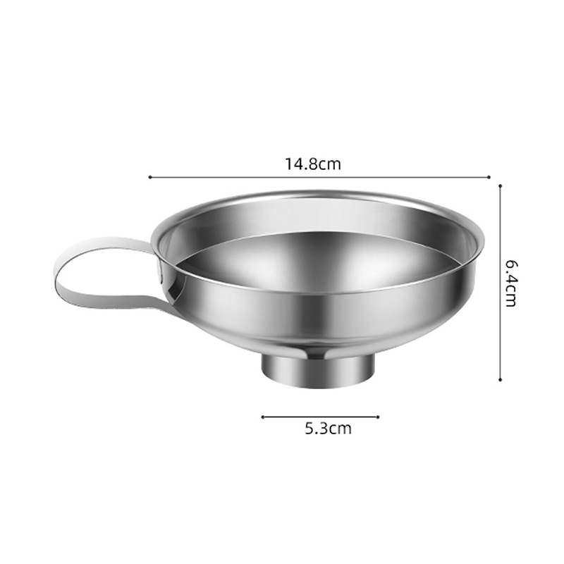 Altamente Popular, embudo para conservas de boca ancha de acero inoxidable de 2 tamaños, aderezo para ensaladas, embudo líquido, filtro de tolva, herramientas de cocina, Gadgets: Verde militar