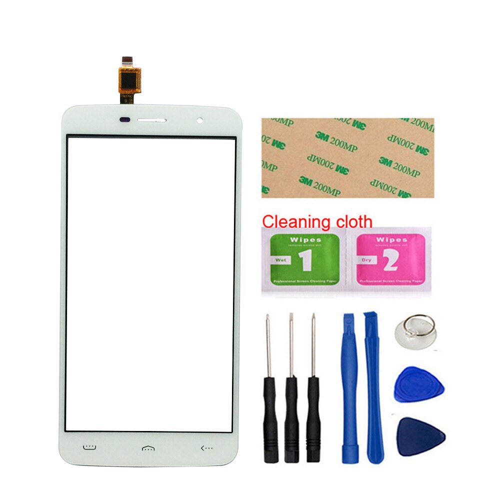 5.5'' Touch Screen Glass For Homtom HT17 Touch Panel For Homtom HT17 Pro Touch Screen Digitizer Tools 3M Glue: White With Tools