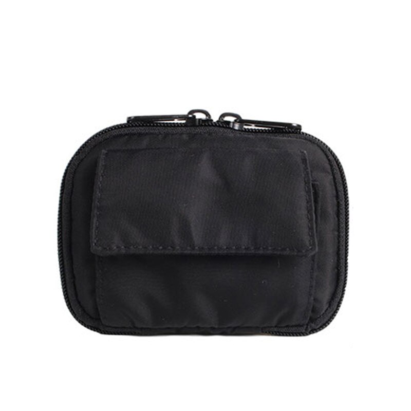 Japanse Mannen Korte Portemonnee Nylon Doek Casual Student Portefeuilles Jeugd Mini Purse Waterdichte Portemonnee: B STYLE BLACK