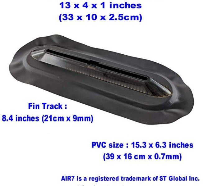 Reparere oss boks / luft 7 finne boks til oppblåsbare sup stå opp paddleboards standard oss boks: Eske med svart pvc