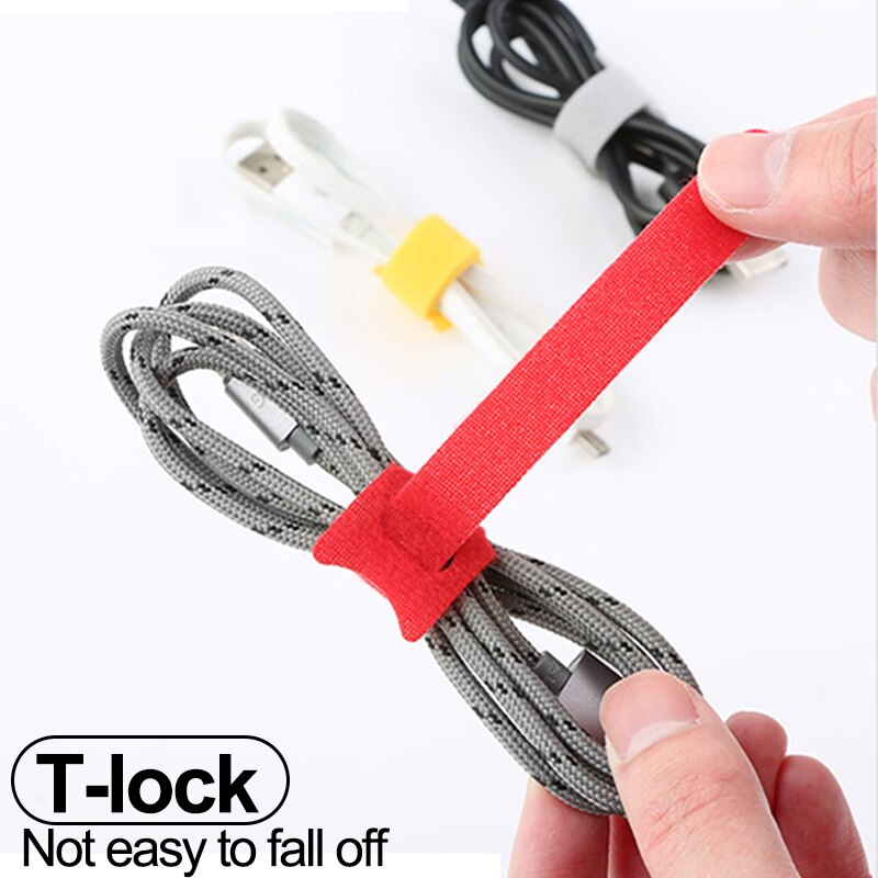Zabezpieczenie kabla ładującego do telefonów uchwyt na kabel oplot na kable klip do myszy przewód ładowarki USB zarządzanie organizer do kabli