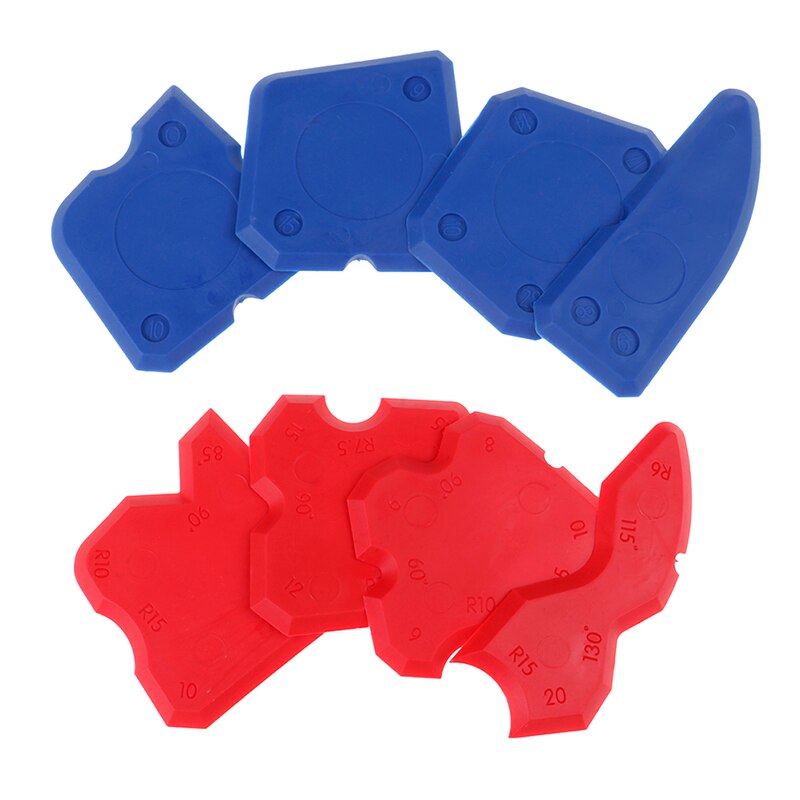 4pcs/Set Glass Glue Shovel Silicone Gel Squeegees Sealant Angle Corner Spreader Spatula Rubber Scraper Cement Residual Glue