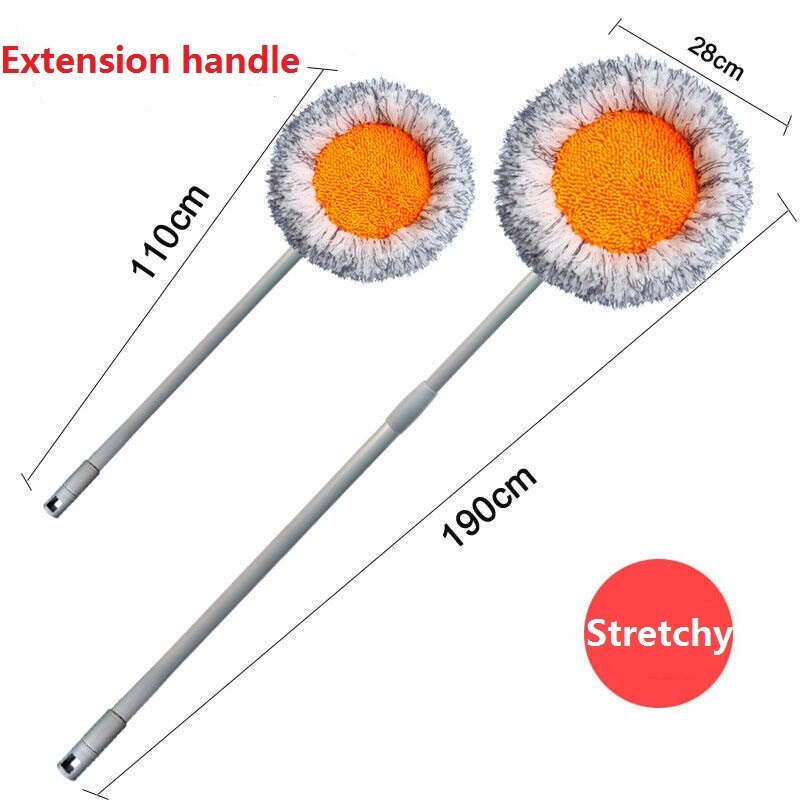 Reusable Marvelous Microfiber Mop Chenille Dust Mop Commercial Floor Dusting & Mopping Cleaner With Extension Handle
