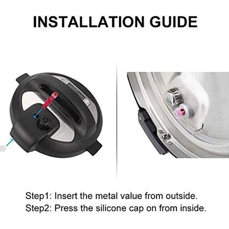 Float Valve for Pressure Cooker DUO80 6 Quart Duo 6 Mini 3 Quart Replacement Floater Valve for Midea Pressure Cooker