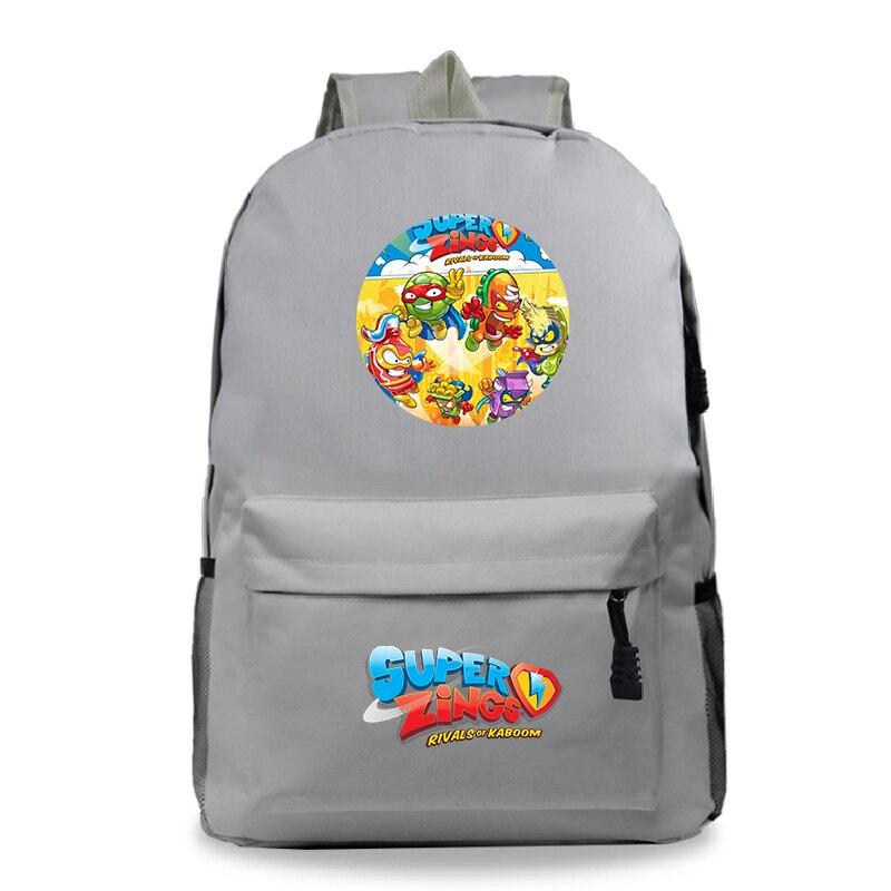 Sac A Dos Bookbag Super Zings Cartoon Rucksack Frauen Schule Taschen für Teenager Mädchen Zurück Pack Lässig Reise Rucksack kinder: 801 29