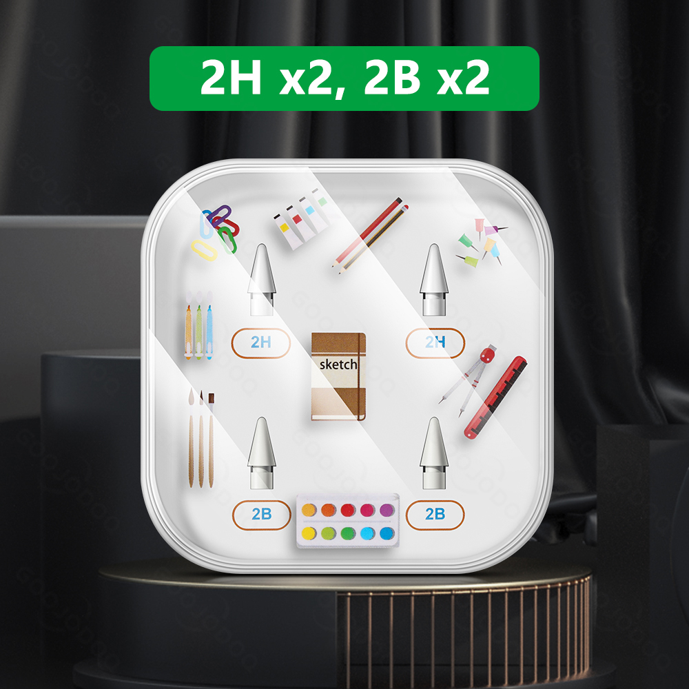 Tip for Apple Pencil Tip Nib for Apple Pencil 1st 2nd Generation Soft &amp; Hard Nib for iPad Pencil Tip Used for 4 Years: 4 pcs 2H 2B