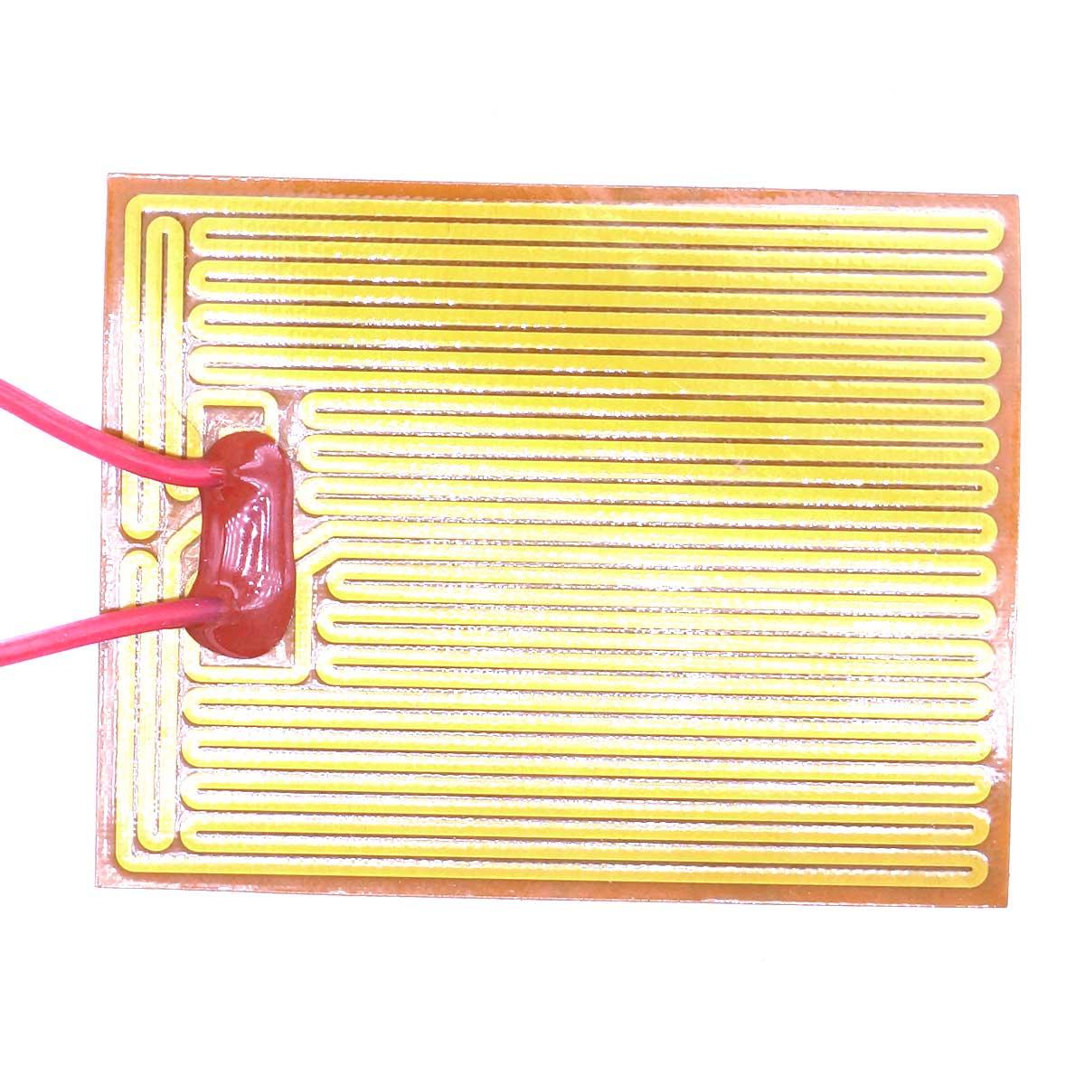 Calentador de película de poliimida eléctrica flexible, elemento calefactor, DC, 35W, 24V, 49,5x63mm