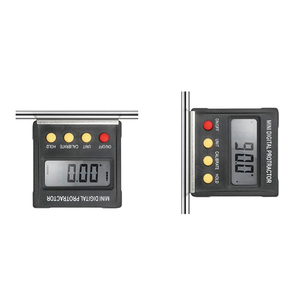Mini Electronic Digital Display Inclinometer Grade Level Meter Protractor Magnetic Angle Ruler Inclination Box