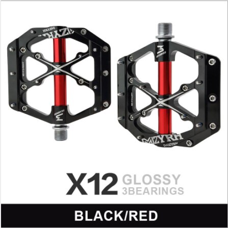 Pedales planos de aluminio ultralivianos para bicicletas de montaña, con 3 rodamientos y sellado Universal, Ciclismo de Carretera: A