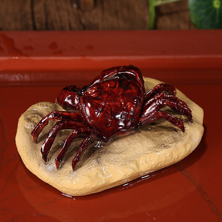 Yixing thé jeu de thé animal de compagnie | Décoloration crabe décoration de théière en argile, accessoires