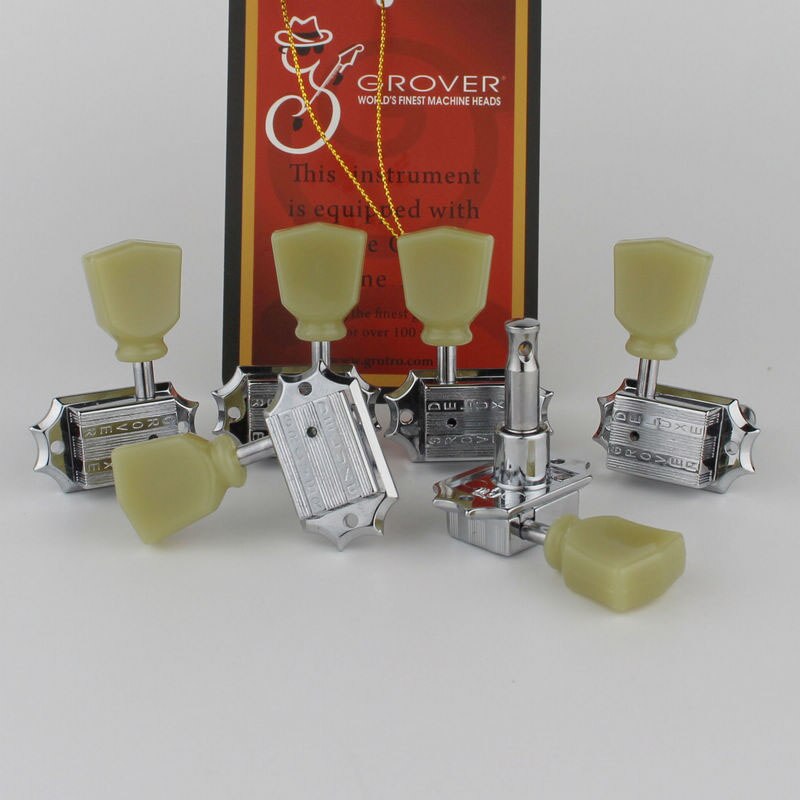 Grover 135c keystone vintage style gitaarmechaniek stemmechanieken voor lespaul gitaar, chroom, gemaakt in taiwan