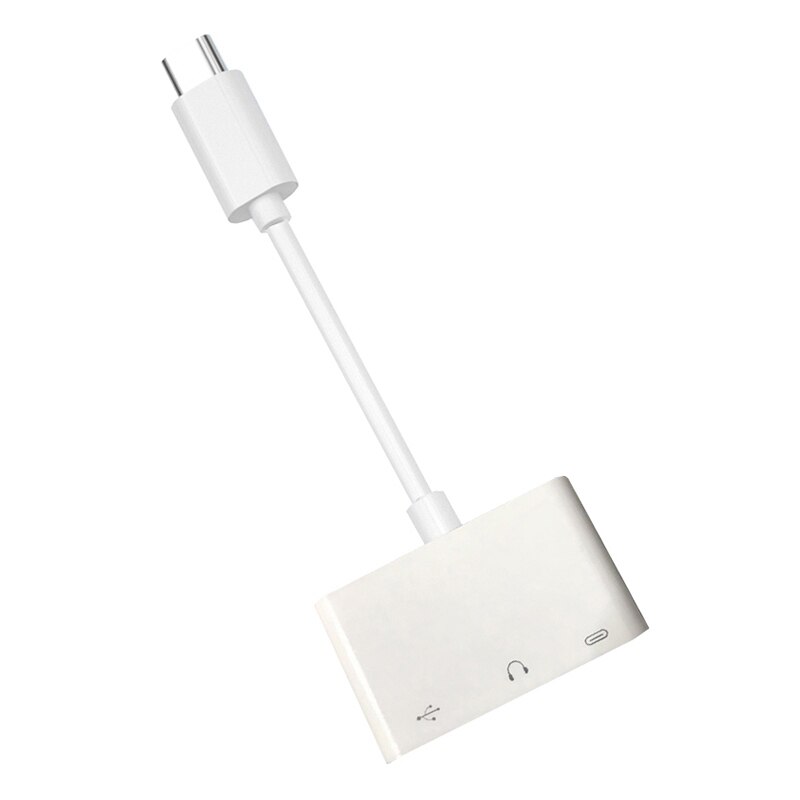 Usb C Femminile Otg o Adattatore 3 in 1 Tipo-C A 3.5Mm o lettore di Schede Usb Otg E Pd di Ricarica porta divisore adattatore