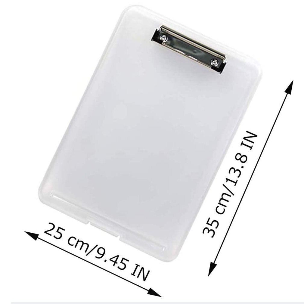 Multifunctional PP File Box A4 Writing Board Portable File Storage Box File Box Openable PP File Box