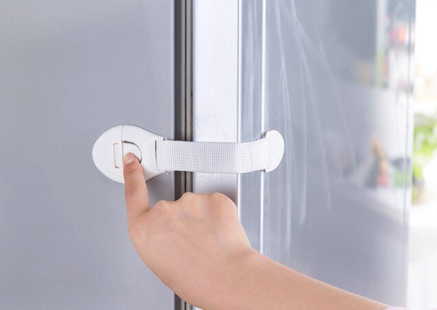 2 Stuks Kinderen Kabinet Lock Baby Veiligheid Bescherming Kind Veiligheid Vergrendelingen Laden Kasten Kindveilige Product Plastic Klink