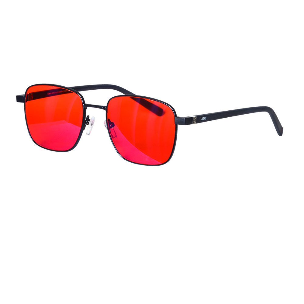 SHINU lunettes hommes femmes lunettes de lumière bleue lunettes de jeu sur ordinateur rouge/Orange/lentille transparente bloquant la lumière bleue lunettes sh001: Kaki