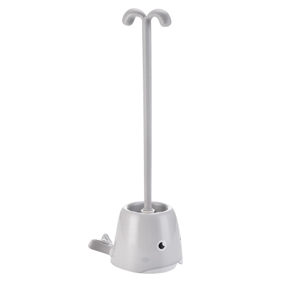 Leuke Cartoon Wc Borstel Set Wc Borstel Met Houder Walvis Vorm Scrubber Hotel Thuis Cleaning Tools