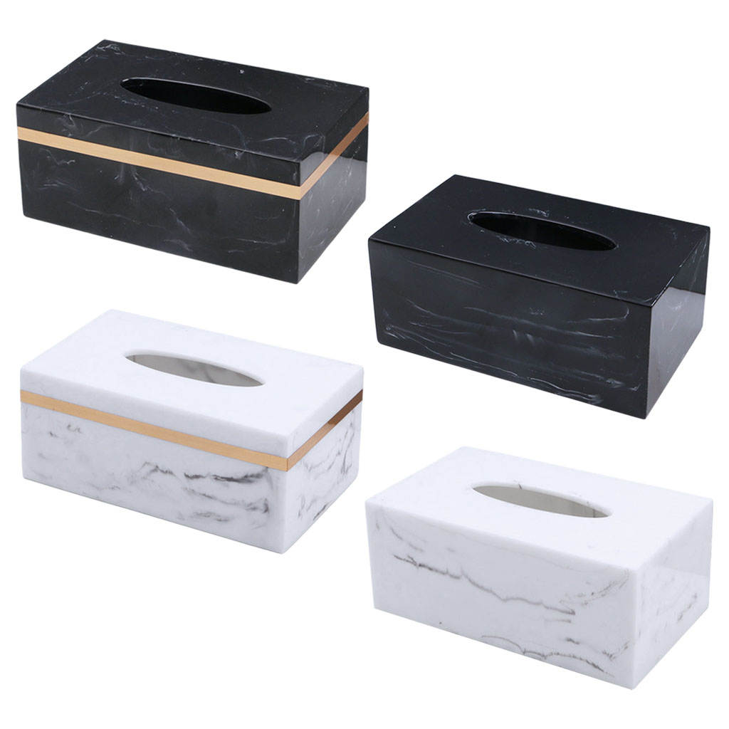 Tissue Box Cover Storage Portable Decoration Stylish Paper Stand Napkin Box for Kitchen Living Room Bedside Tables Tops Hotel