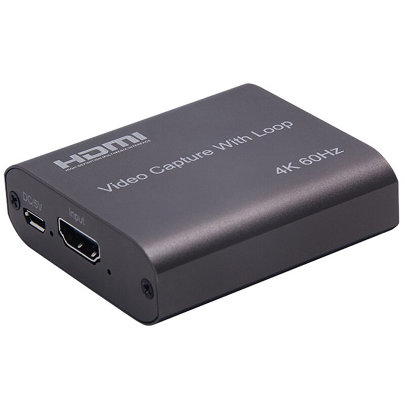 4K 60Hz HDMI Scheda di Acquisizione Video TV del Ciclo 1080P Gioco di Registrazione Piastra In Diretta Streaming Box USB 3.0 grabber per PS4 DVD Della Macchina Fotografica