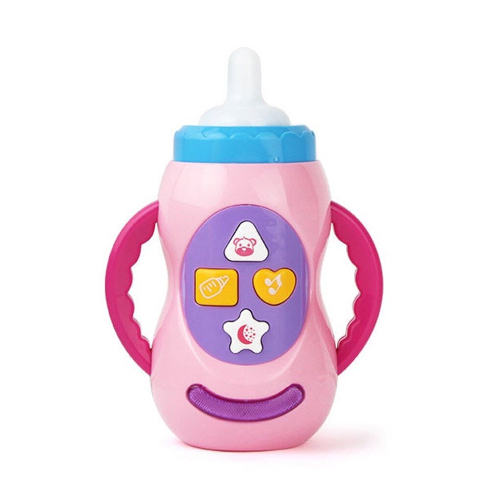 Baby Kinder Kinder Sicher Sound Musik Licht Milch Flasche Lernen Musical Fütterung Werkzeug Pädagogisches Baby Flasche Spielzeug Sound Spielzeug