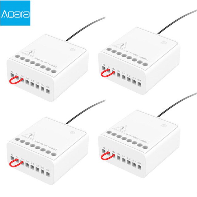 Original Aqara Two-way control module Wireless Relay Controller 2 channels Work For Xiaomi Mijia smart home APP / Homekit