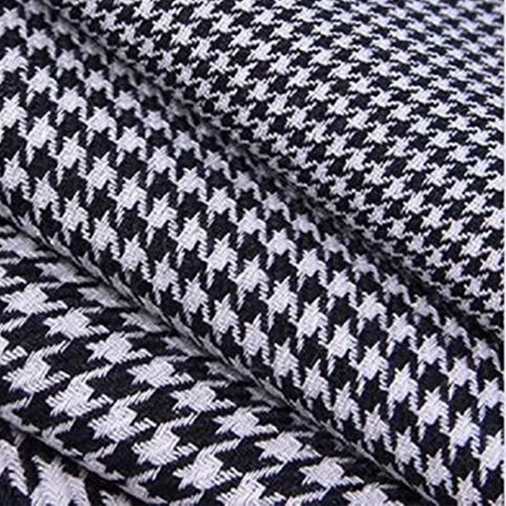 Pantalones de traje de Houndstooth para hombre, ropa Formal, trajes y Blazer, traje de cuadros, Tweed, pantalones de vestir formales de lana, Primavera