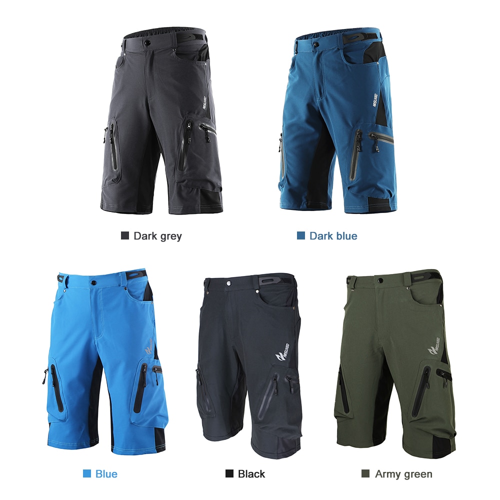 Lixada baggy shorts fiets fiets mtb broek wielrennen kleding polyamide shorts ademend losse pasvorm casual outdoor