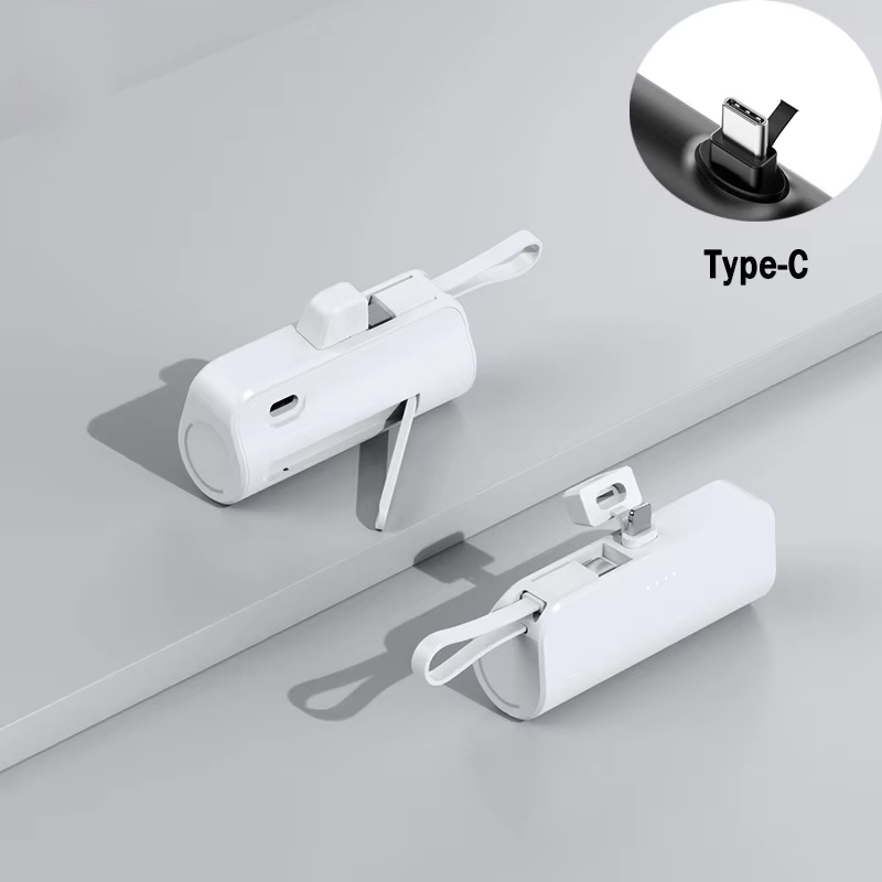 Mini cápsula de banco de energía de 30000mAh, batería externa de carga rápida inalámbrica portátil de gran capacidad para iPhone tipo c,