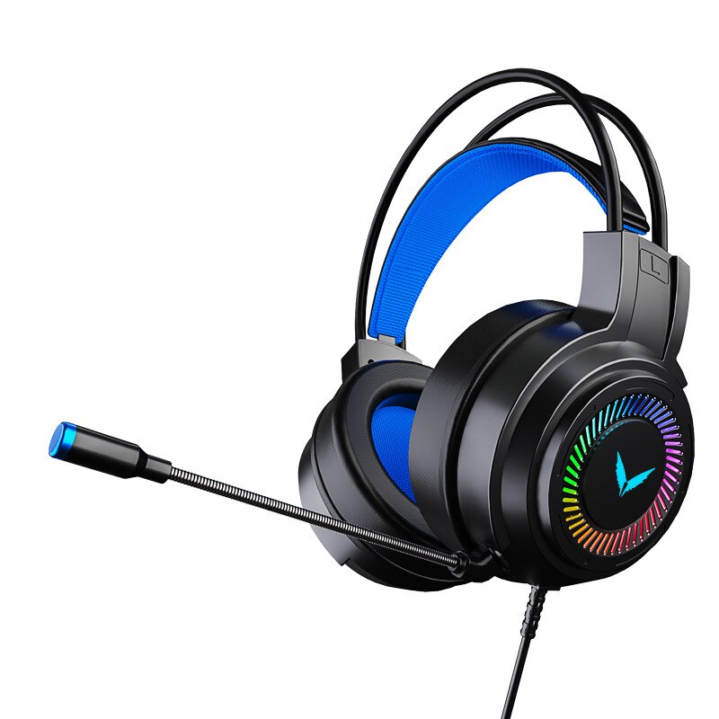 Gamer Headphones Surround Sound Stereo Gaming Headsets For PC Laptop Wired Earphones USB Microphone Colourful Light Game Headset