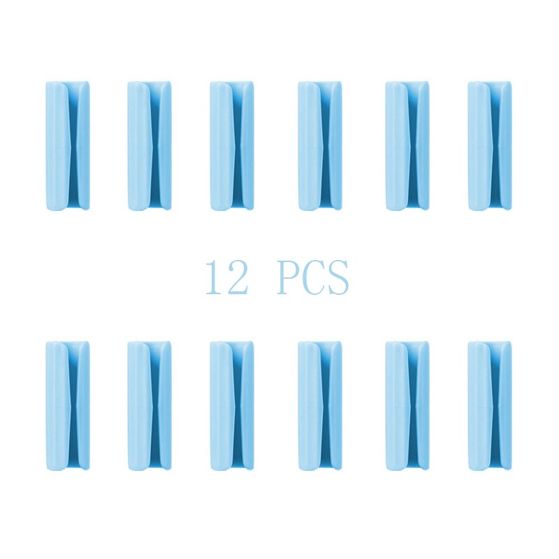 6/12 Stuks Laken Clips Plastic Antislip Klem Quilt Bed Cover Grijpers Fasteners Matras Houder Voor Lakens thuis: Blue 12PCS