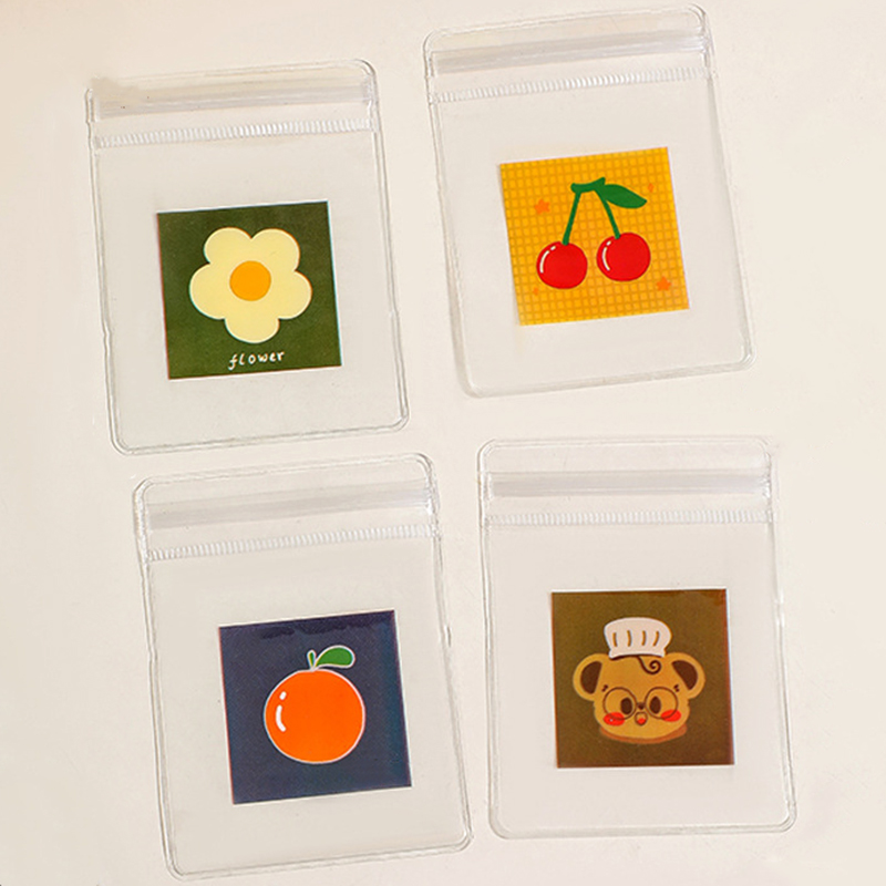 Sacchetti per gioielli in PVC trasparente da 20 pezzi sacchetti sacchetto di immagazzinaggio carino anti-ossidazione per orecchini collana braccialetto Schermo sacchetto di imballaggio