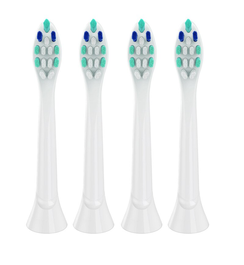 4 unids/lote cabezas de cepillo de dientes de reemplazo para HX6013/66 HX6930 HX9340 HX6950 HX6710 HX9140 HX6530