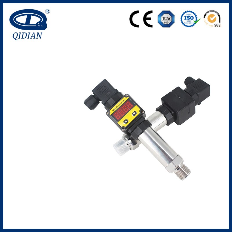 Pressure Transmitter LED Digital Display Fuel Pressure Sensor Water Pressure Transmitter Pressure Transducer QDW90A